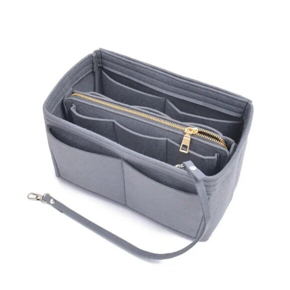 Insert/Organizer- SM- Designer Handbags/Totes -Gray Style 1- NWT - Picture 1 of 7